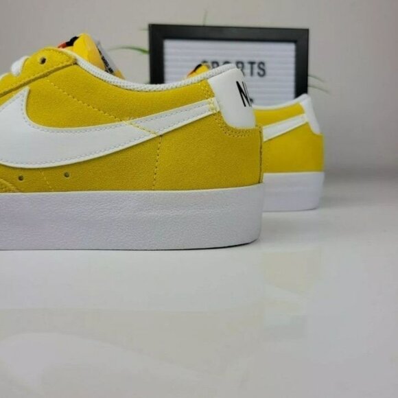 SIZE  8 MEN\'S NIKE BLAZER LOW \'77 SUEDE YELLOW DA7254-700 main image 5